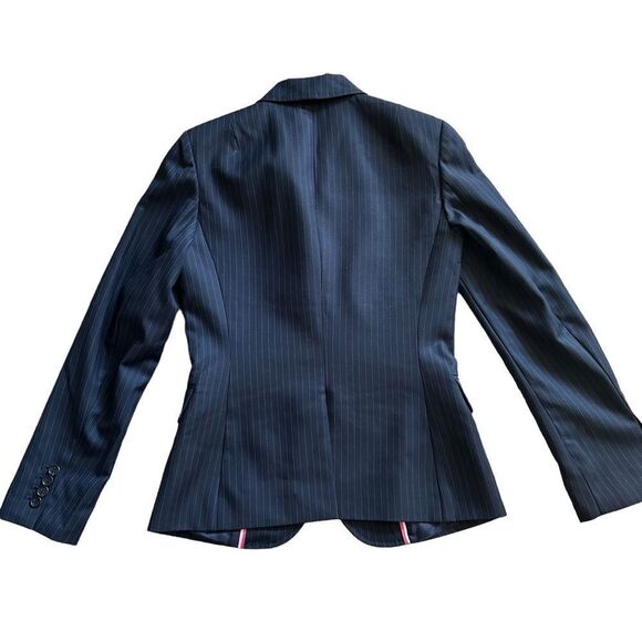 J. Cree | Striped Wool Blazer, Size 2 - Picture 4 of 10